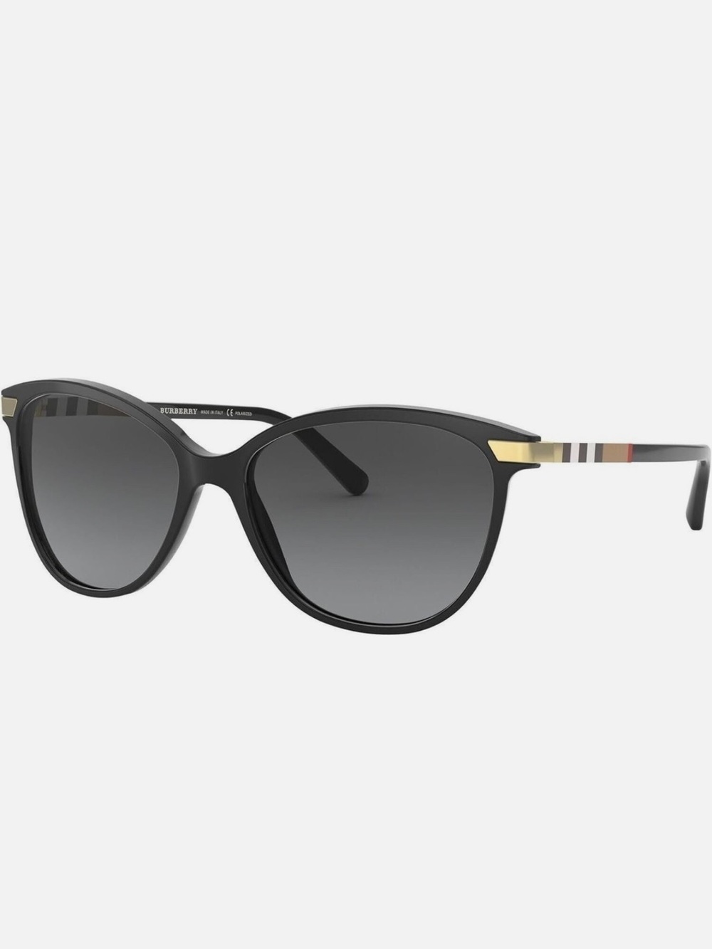 BURBERRY BE 4216 3001T3 Black cat eye Polarized grey gradient sunglasses - Picture 5 of 16